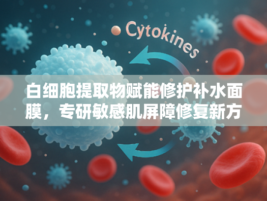白细胞提取物赋能修护补水面膜，专研敏感肌屏障修复新方案