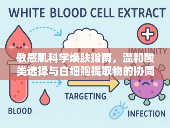 敏感肌科学焕肤指南，温和酸类选择与白细胞提取物的协同养护