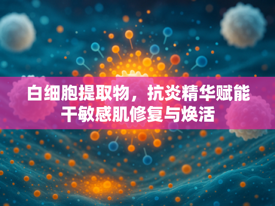 白细胞提取物，抗炎精华赋能干敏感肌修复与焕活