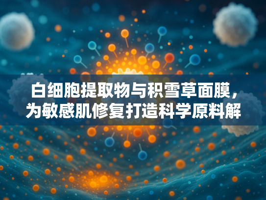 白细胞提取物与积雪草面膜，为敏感肌修复打造科学原料解决方案
