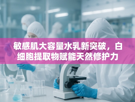 敏感肌大容量水乳新突破，白细胞提取物赋能天然修护力