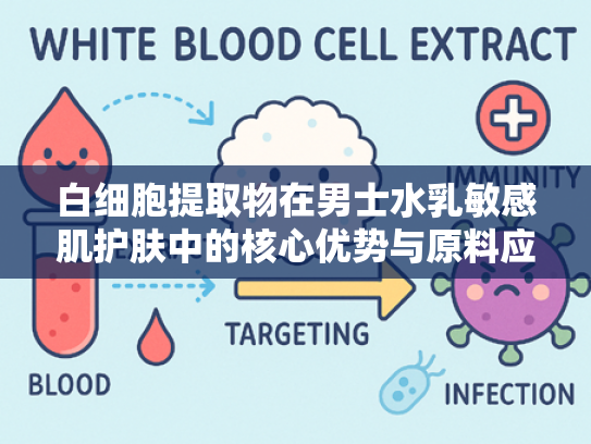 白细胞提取物在男士水乳敏感肌护肤中的核心优势与原料应用解析