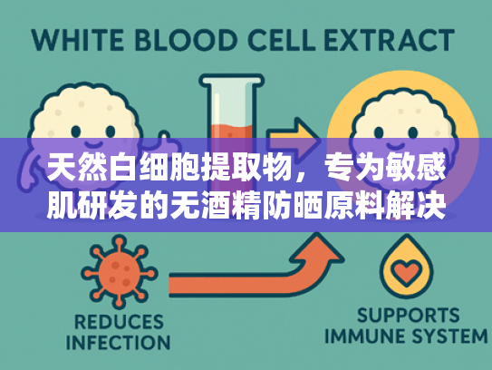 天然白细胞提取物，专为敏感肌研发的无酒精防晒原料解决方案