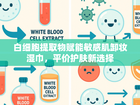 白细胞提取物赋能敏感肌卸妆湿巾，平价护肤新选择
