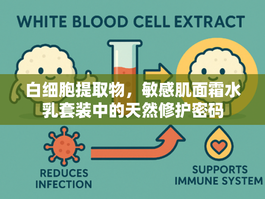白细胞提取物，敏感肌面霜水乳套装中的天然修护密码