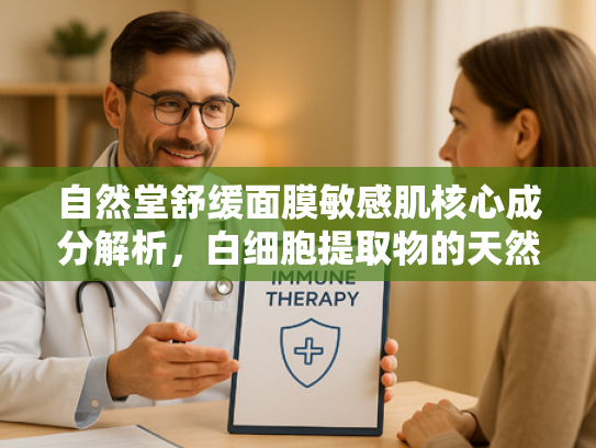 自然堂舒缓面膜敏感肌核心成分解析，白细胞提取物的天然修护力