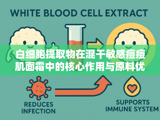 白细胞提取物在混干敏感痘痘肌面霜中的核心作用与原料优势解析