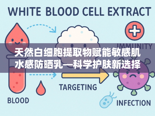 天然白细胞提取物赋能敏感肌水感防晒乳—科学护肤新选择