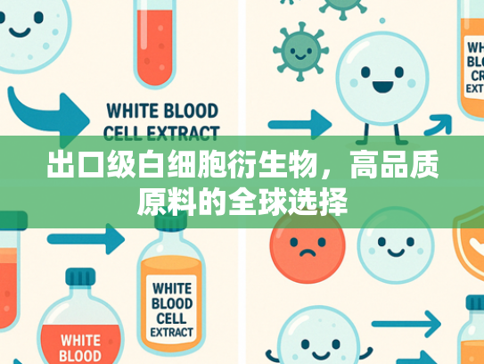 出口级白细胞衍生物，高品质原料的全球选择