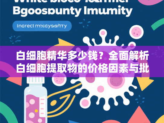 白细胞精华多少钱？全面解析白细胞提取物的价格因素与批发优势