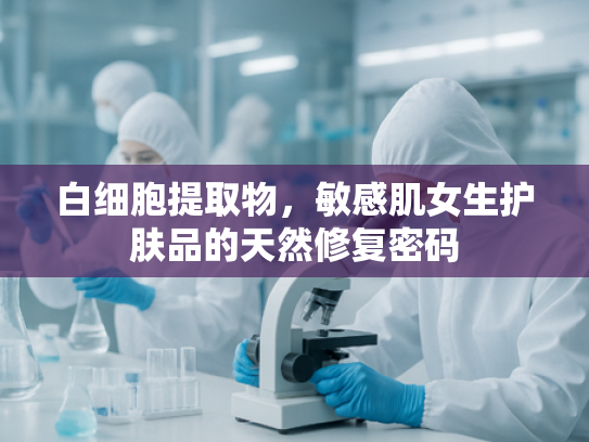 白细胞提取物，敏感肌女生护肤品的天然修复密码