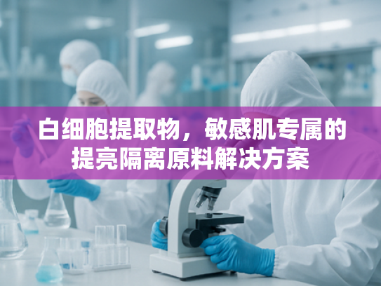 白细胞提取物，敏感肌专属的提亮隔离原料解决方案