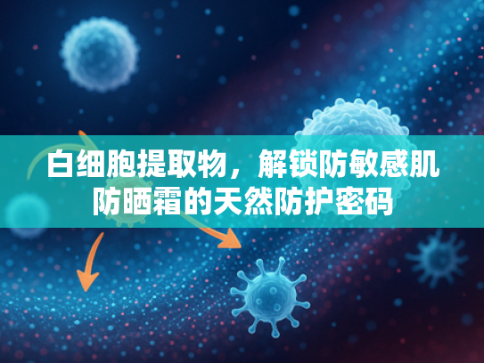 白细胞提取物，解锁防敏感肌防晒霜的天然防护密码