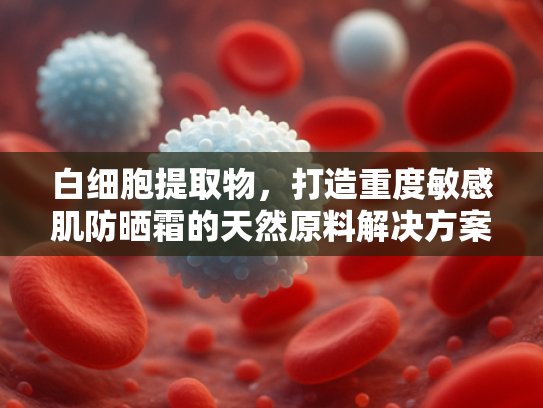 白细胞提取物，打造重度敏感肌防晒霜的天然原料解决方案