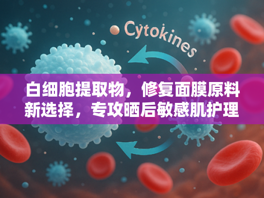 白细胞提取物，修复面膜原料新选择，专攻晒后敏感肌护理