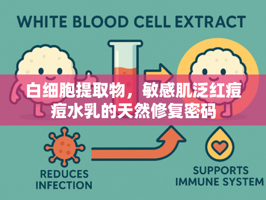 白细胞提取物，敏感肌泛红痘痘水乳的天然修复密码