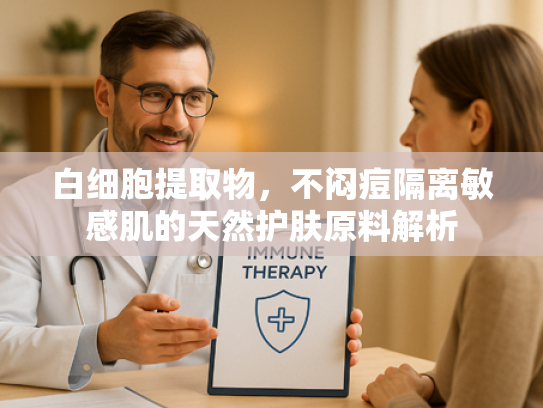 白细胞提取物，不闷痘隔离敏感肌的天然护肤原料解析