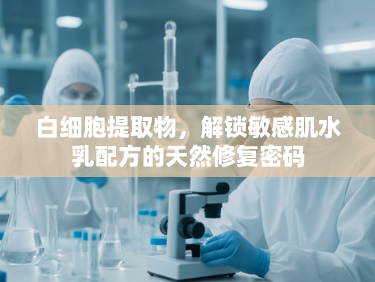白细胞提取物，解锁敏感肌水乳配方的天然修复密码