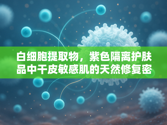 白细胞提取物，紫色隔离护肤品中干皮敏感肌的天然修复密码