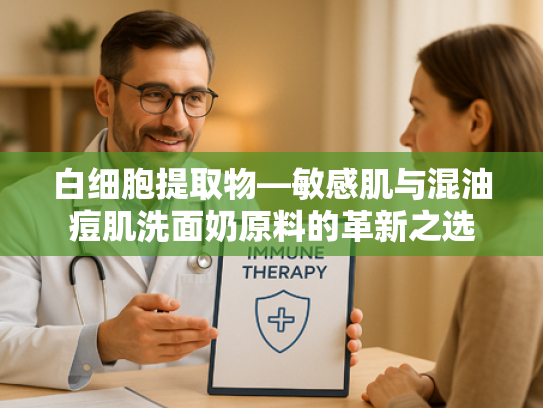 白细胞提取物—敏感肌与混油痘肌洗面奶原料的革新之选